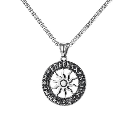 Men's silver electroplated skull necklace with stainless steel chain and alloy pendant showing six design options