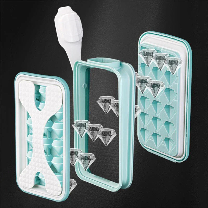 2-in-1 silicone ice ball maker and insulated water bottle for creating slow-melting ice balls and staying hydrated on the go