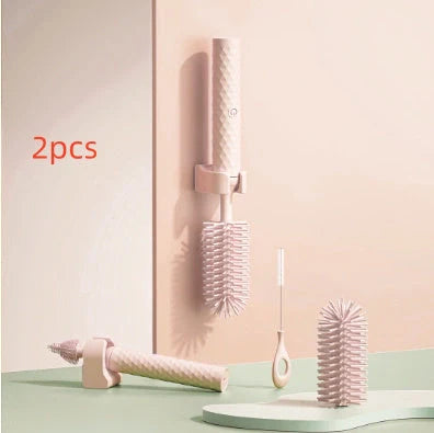 Electric Silicone Bottle Brush with rotating head for cleaning baby bottles and pacifiers