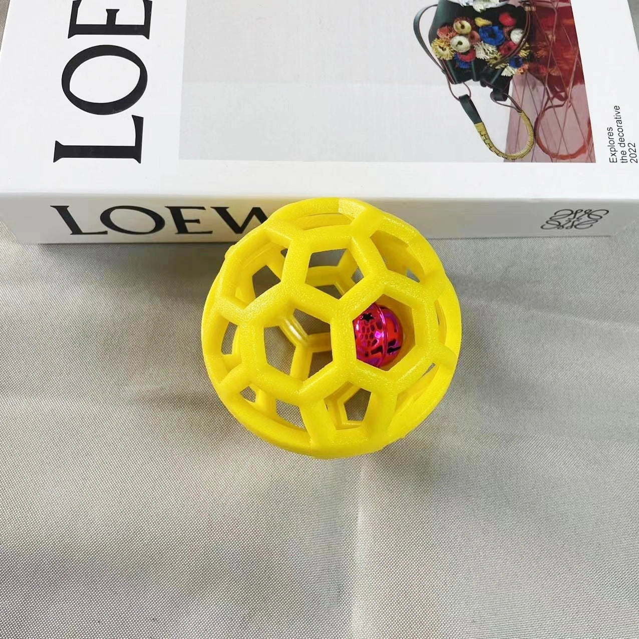 TPR dog chew ball toy in various colours for interactive play and dental health