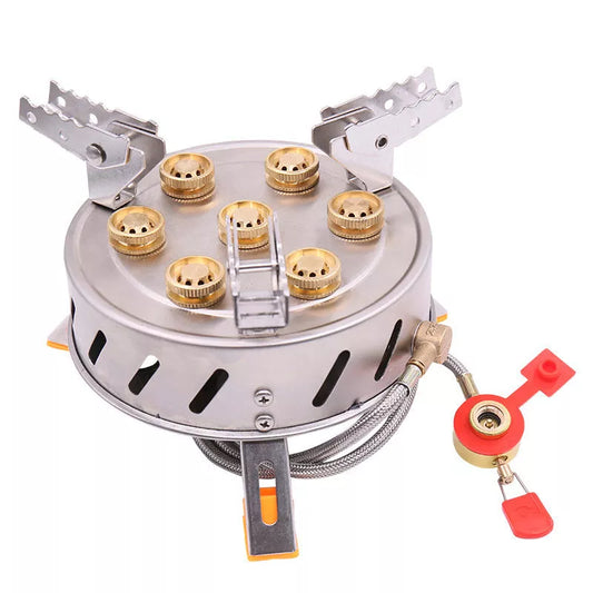 Camping Stove 7-burner Outdoor Stove for group cooking