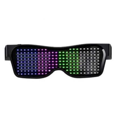 Multicolor LED Glasses with dynamic flashing lights, perfect for parties and events