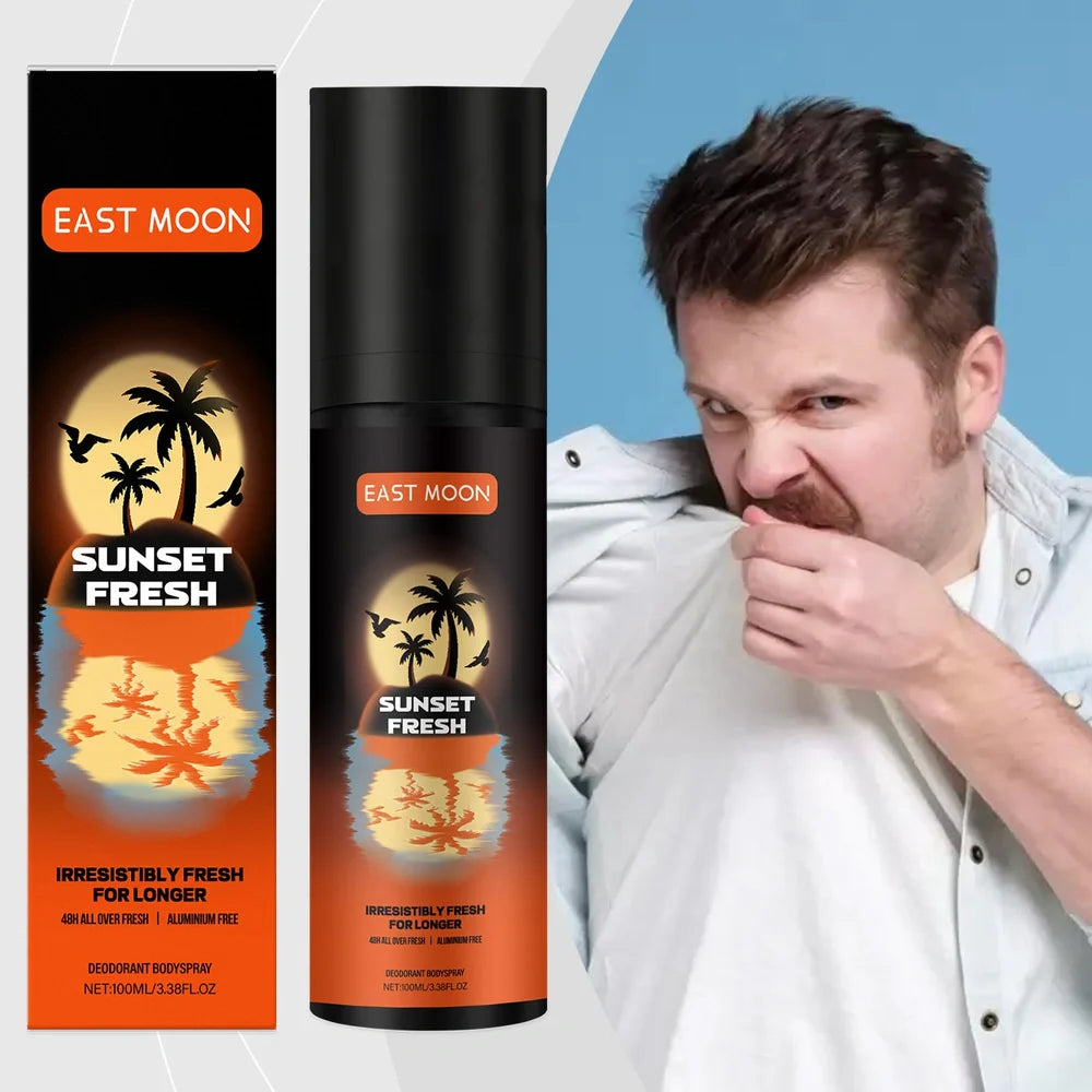 Men's fruit fragrance care spray bottle with 100ml net content and spray mechanism