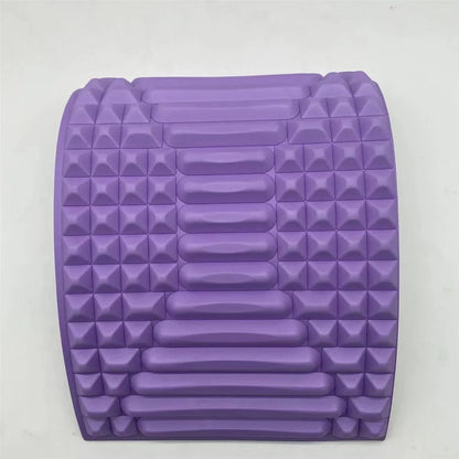 Premium back stretcher pillow with acupressure design to relieve neck, lumbar, and sciatica pain