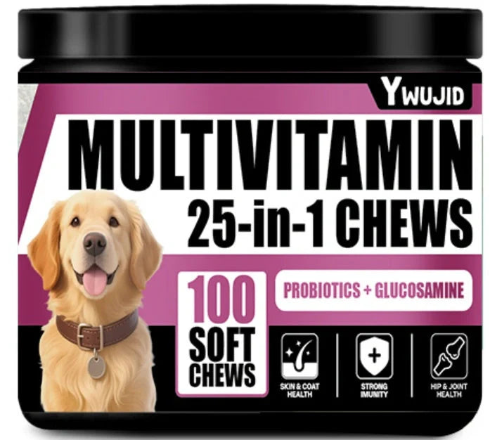 25-in-1 immune supplement canister containing 300g of comprehensive nutritional formula
