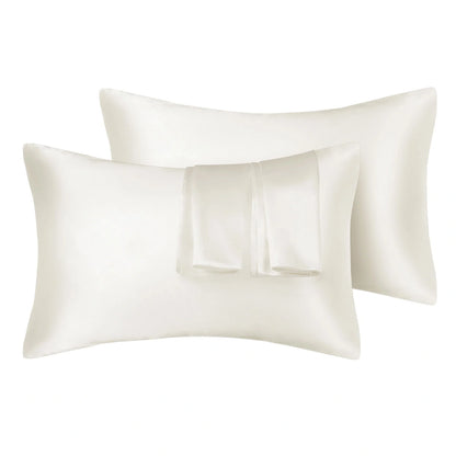 75D Satin Artificial Silk Pillowcase in various colours and sizes