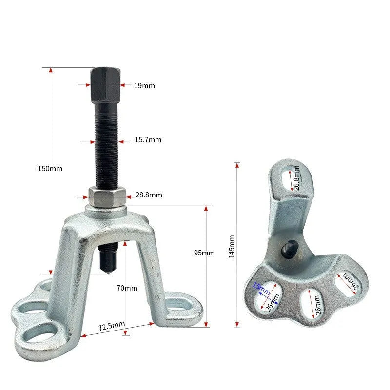 Chrome vanadium steel brake drum removal tool for electric tricycle and car wheel hubs