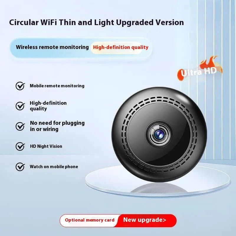 Wireless HD night vision monitor showing 360-degree panoramic coverage capability