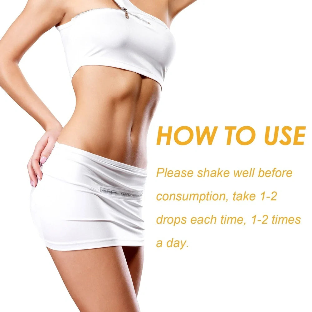 20ml Body Care Drops bottle with glass dropper for precise body contouring application