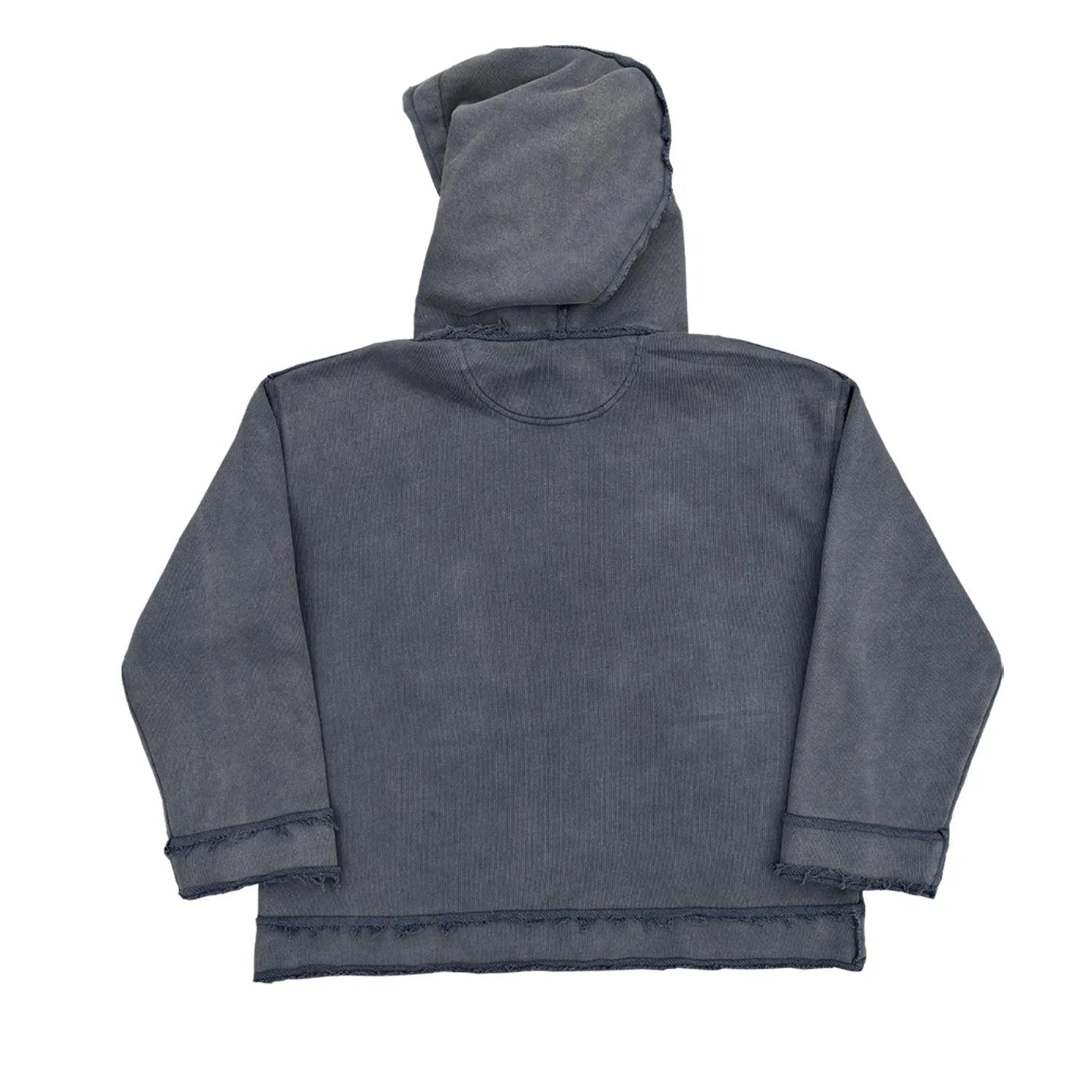 The Sun Also Rises dark blue men's hoodie sweater on a model
