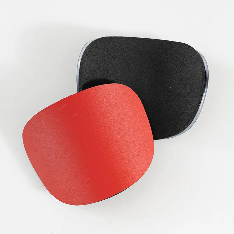 PU mini shin guards for football and running in black, white, red, and blue colours