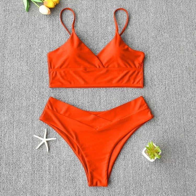 Women's two-piece swimwear bikini in quick-drying polypropylene fabric