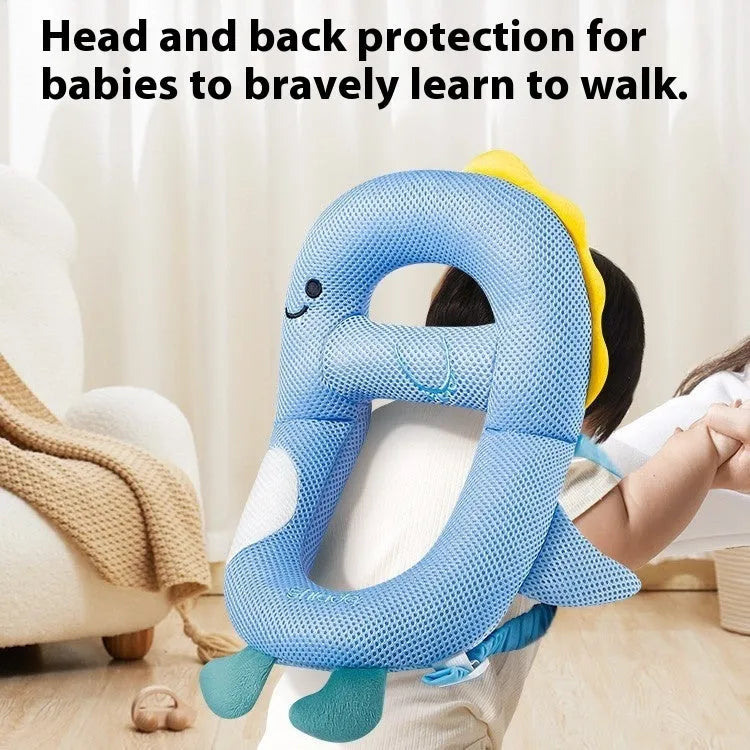 Cartoon anti-collision pillow for baby walking protection with knee pads