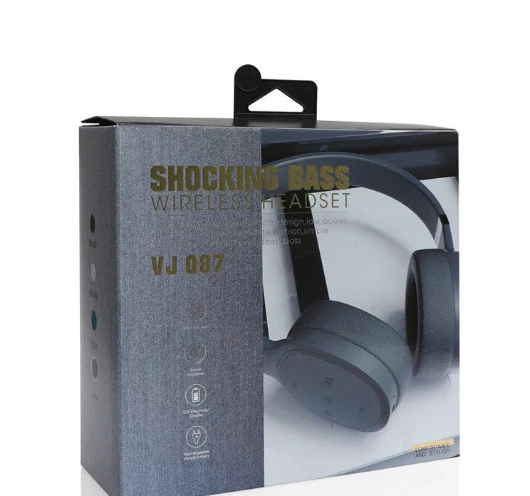 Wireless Bluetooth headphones in black, blue, grey or white colour options showing 40mm speaker drivers.