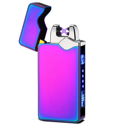 A premium, fingerprint-activated lighter with a sleek, ice-plated zinc alloy body for modern British consumers