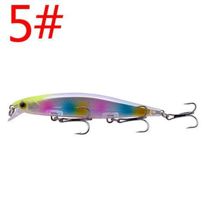 11cm long, 13.5g soft plastic Mino fishing lure in a selection of eight different colours.