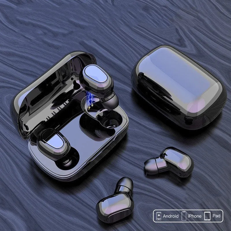 Black, Pink, and White TWS Bluetooth headset with 4-hour battery life and 10-metre wireless range