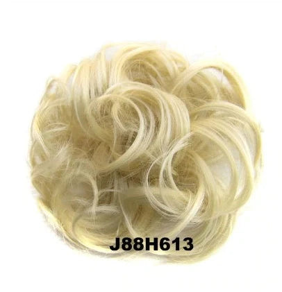Hair ring wig in various colours from 1# to Burg, showing synthetic fibres and natural hairline for temporary styling