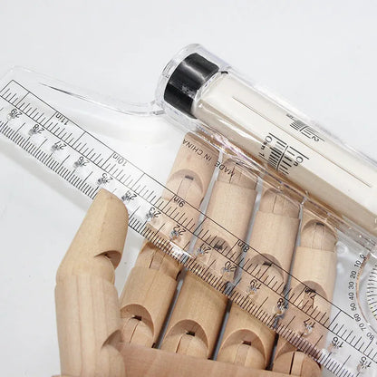 30cm plastic rolling ruler multifunctional drafting tool with horizontal line calibration and angle measurement