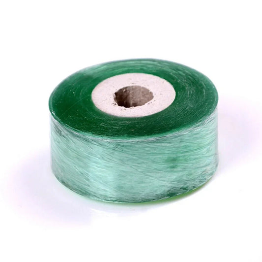 Roll of 2cm x 100m grafting tape for binding fruit tree branches, waterproof polyolefin with wax for secure, breathable seals