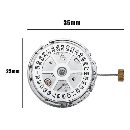 8215 automatic watch movement replacement with silver stainless steel construction