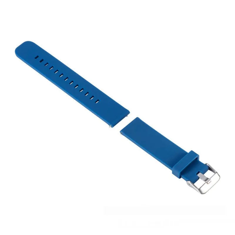 Solid colour silicone replacement strap for Jiaming Forerunner 245 sports watch in seven colour options
