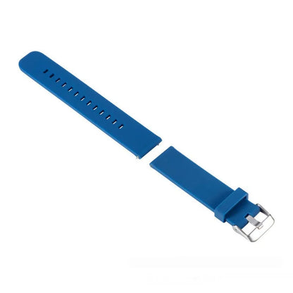 Solid colour silicone replacement strap for Jiaming Forerunner 245 sports watch in seven colour options