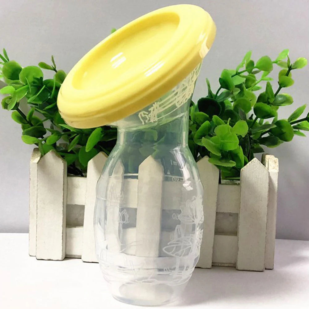 Full Silicone Breast Milk Collector with large opening for comfortable fit