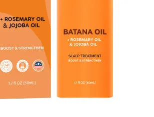 White bottle of Batana Supple Hair Repair Dry hair oil treatment, 60ml