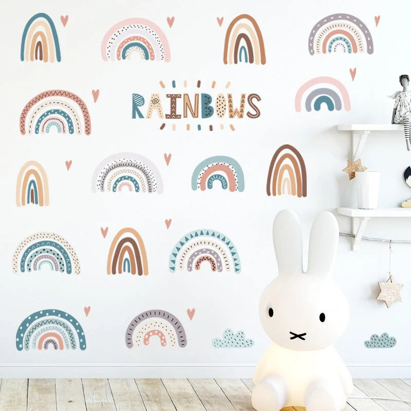 Colourful children's cartoon PVC wall stickers for room decoration