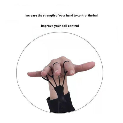 Fengshui shooting training brace showing five-finger design for basketball hand placement practice