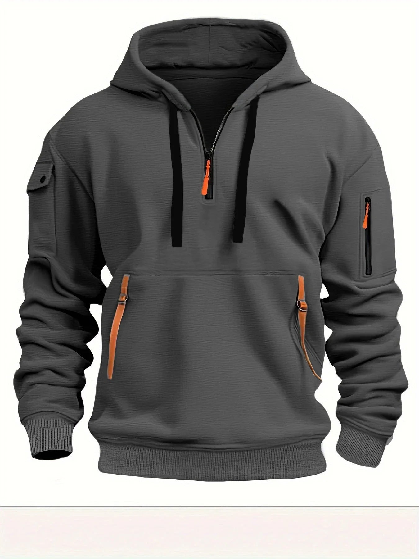 Stylish Hooded Pullover Sweatshirt in Various Colors for Men and Women - Premium Polyester Comfort and Modern Design