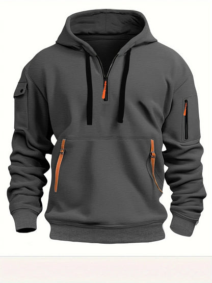 Stylish Hooded Pullover Sweatshirt in Various Colors for Men and Women - Premium Polyester Comfort and Modern Design