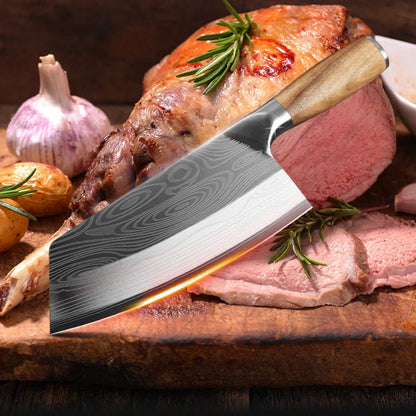 Stainless steel kitchen knife with 40cr13 steel blade for precision cutting
