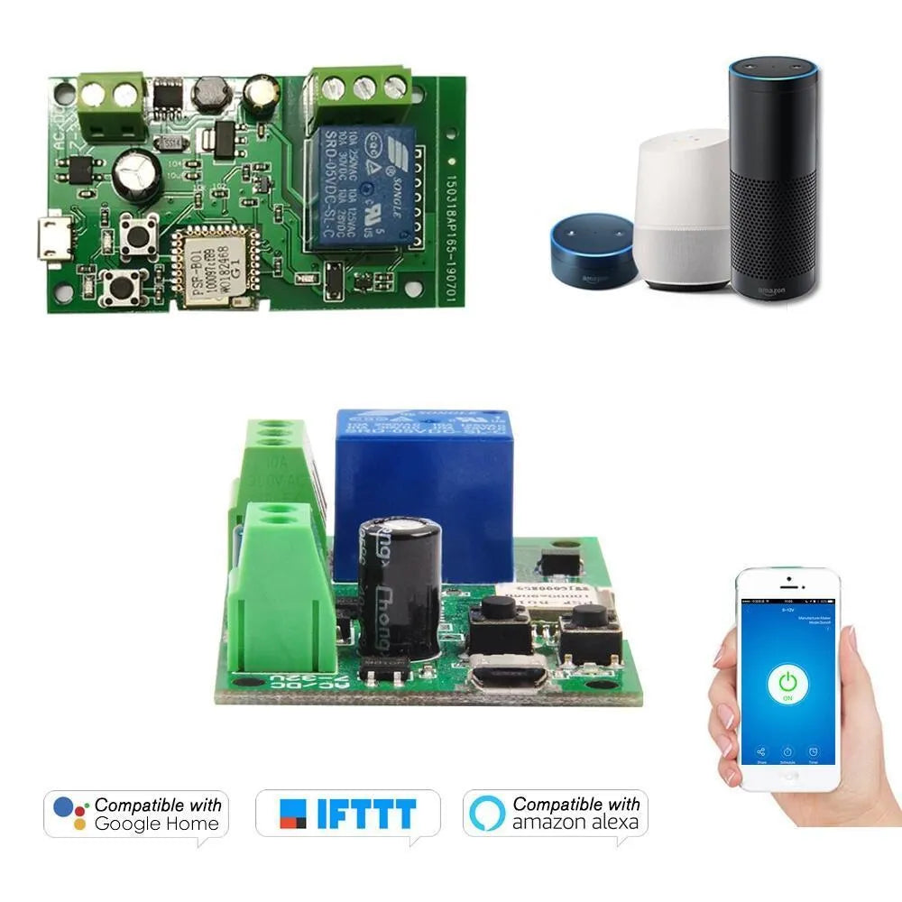 SMG-WF01 2.4GHz WiFi relay module with USB interface and PCB antenna for remote control