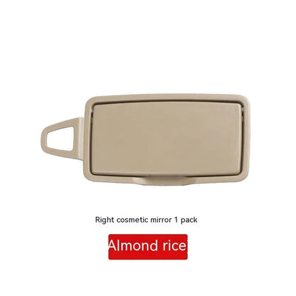 Mercedes-Benz GLE sun visor cosmetic mirror cover in black ABS+PC material showing front view.