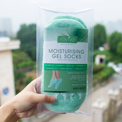 Luxurious hand and foot masks in pink and green colors, designed to deeply hydrate and rejuvenate dry, cracked skin