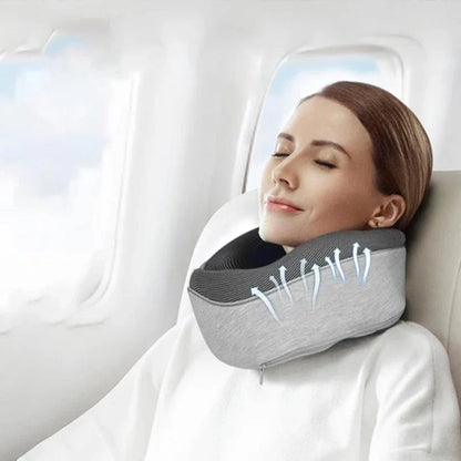 Comfortable U-Shaped Travel Neck Pillow in various colors, designed to provide superior neck support and relaxation during long journeys.