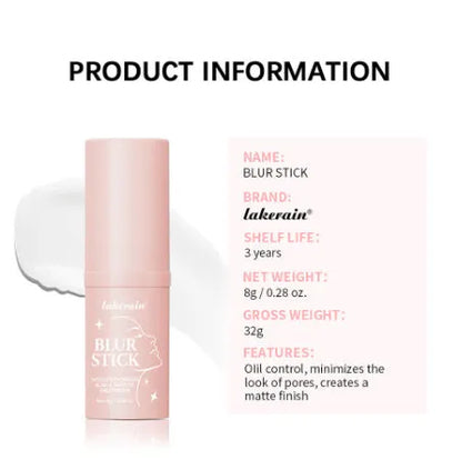 Pore invisible mattifying base stick for shine reduction and skin brightening