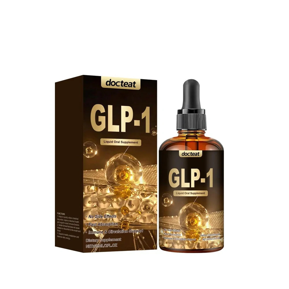 60ml bottle of intestinal health droplets with dropper for digestive support