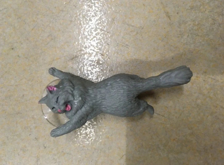 Cat reinforcement silicone mobile phone holder with 6cm suction cup