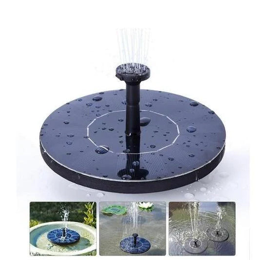 Solar-powered floating garden fountain enhancing outdoor space with eco-friendly water feature