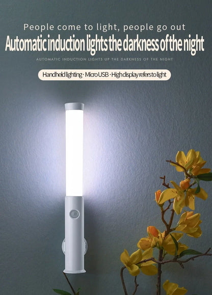 Smart Car Lamp with human body induction technology showing compact 260x35x26mm ABS construction