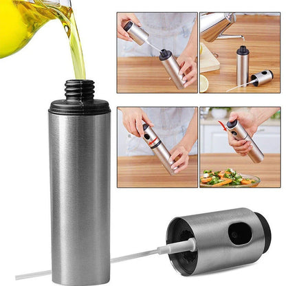 Premium stainless steel cooking oil sprayer with precise spray mechanism for healthy, flavorful cooking