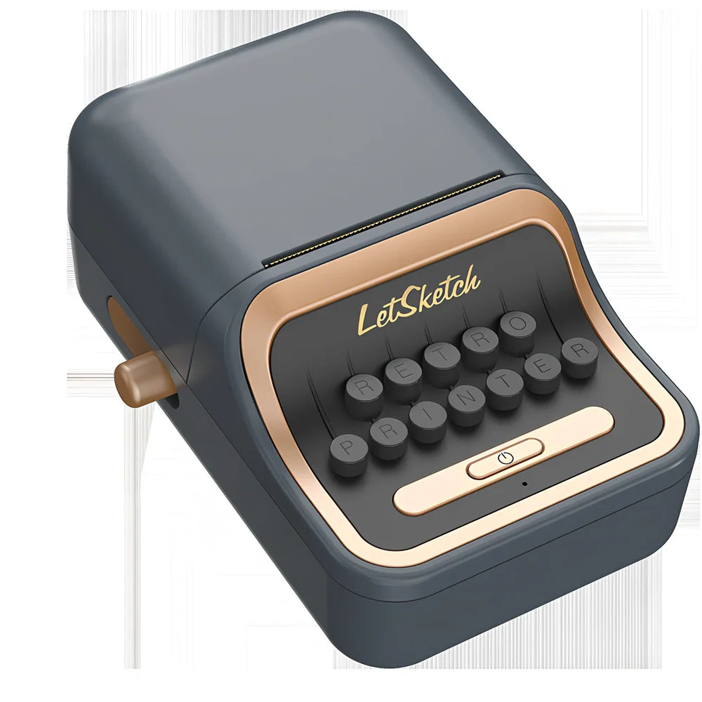 Portable white thermal Bluetooth printer with 40x30mm label roll inserted, dimensions 135x92x60mm