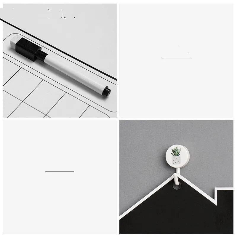 Nordic style penguin refrigerator message board magnet measuring 45cm by 30cm with coated paper surface