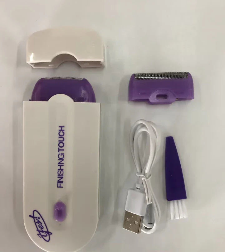 Cordless facial hair remover with micro-oscillation technology for painless, smooth hair removal on sensitive skin