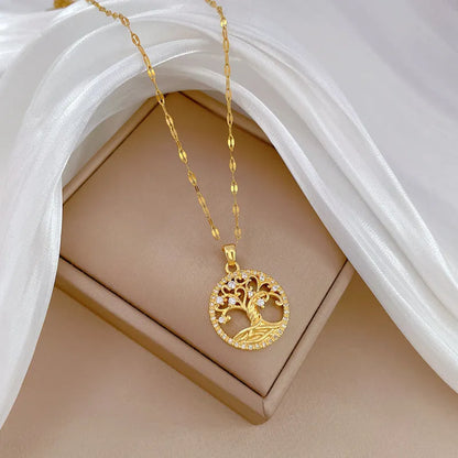 Gold-plated adjustable cross necklace with mother pearl pendant and rhinestone zircon details on 41-50cm chain