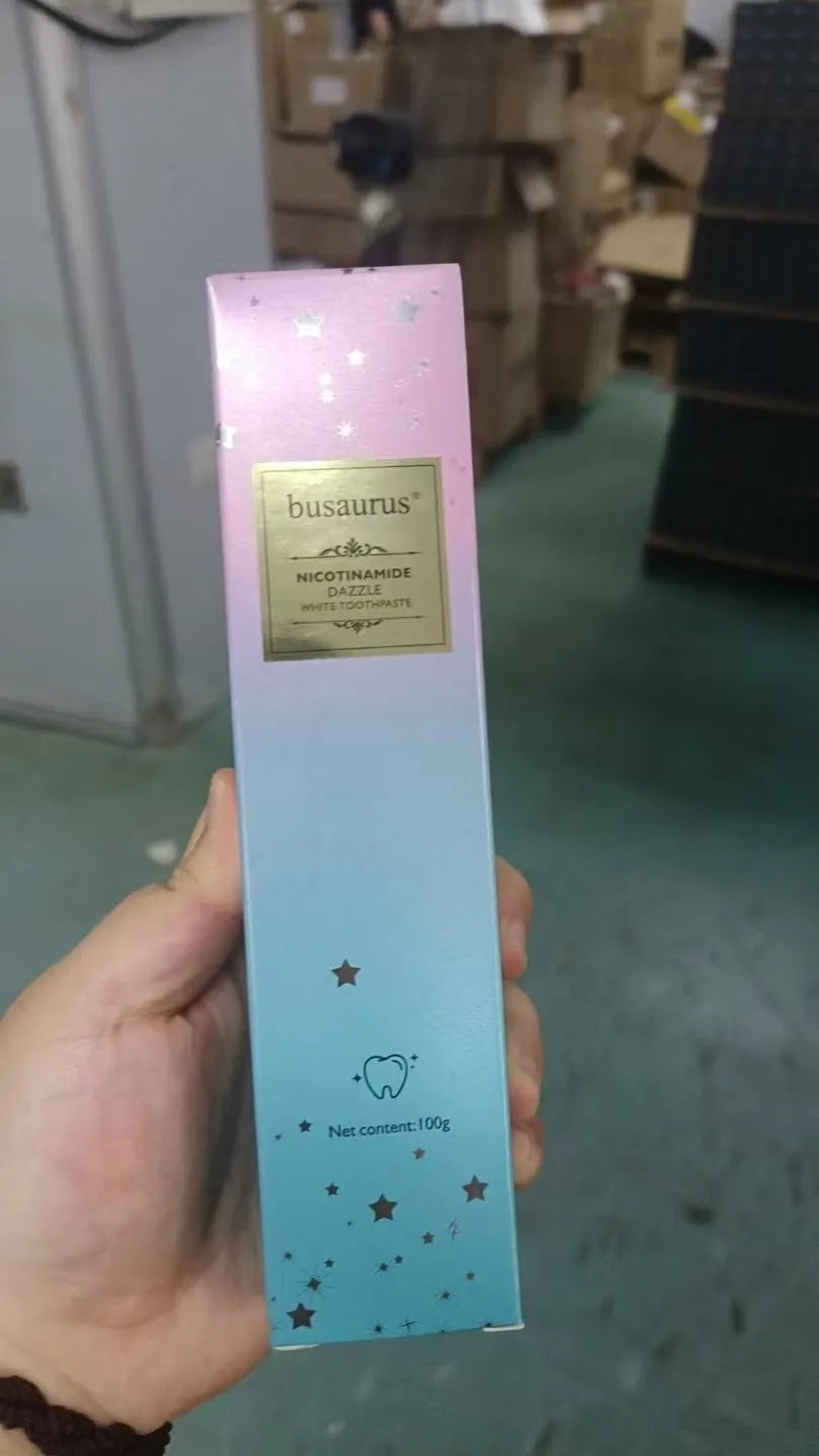 Nicotinamide dazzling white toothpaste 100g tube for adult oral cleaning