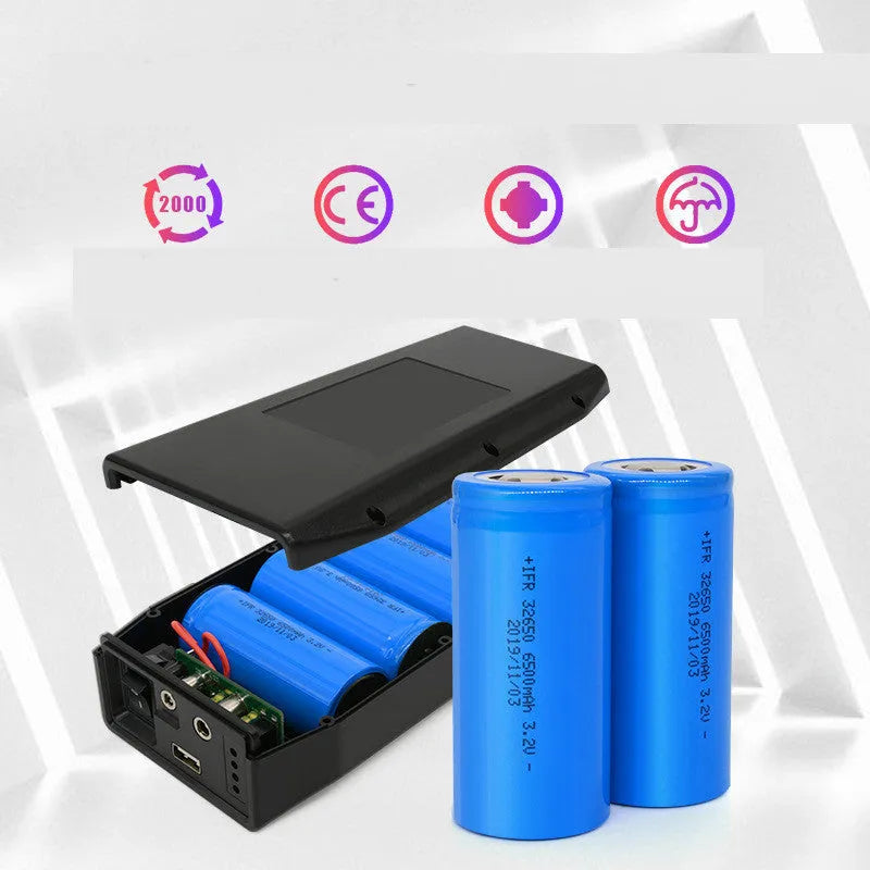 12V 9V Lithium Iron Phosphate Battery LF4100 Small Volume 76.8Wh Large Capacity Power Bank with 5A Continuous Current and 2000+ Cycle Life for Outdoor Equipment Portable Power Applications in UK Electrical Outlet Configuration